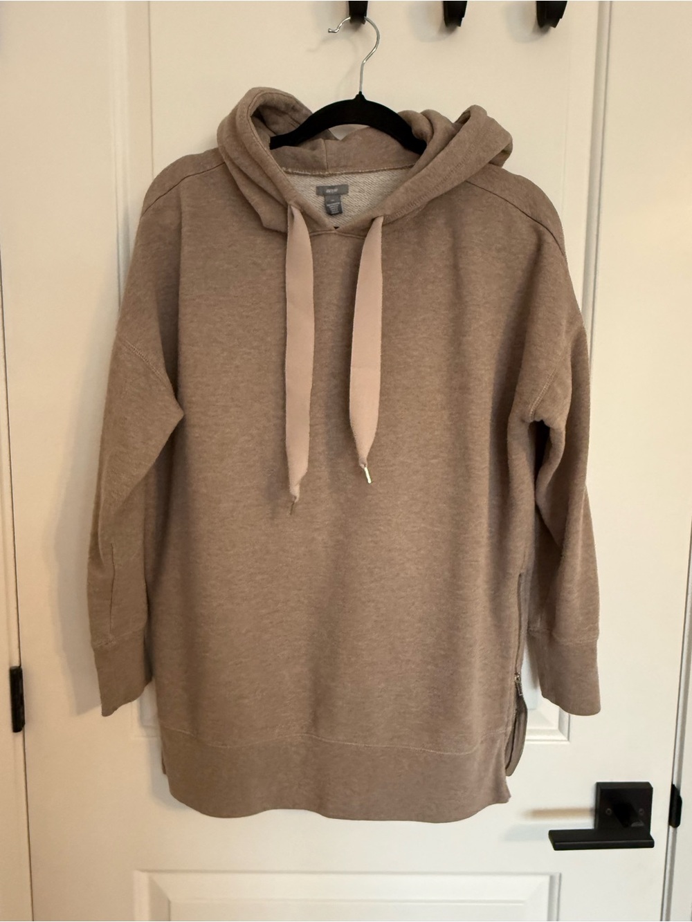 aerie Taupe Hooded Pullover Sweatshirt